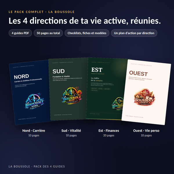 PACK COMPLET — Les 4 guides de la Vie Active